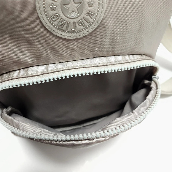 Kipling Womens Backpack metallic silver / Gold - Picture 7 of 12